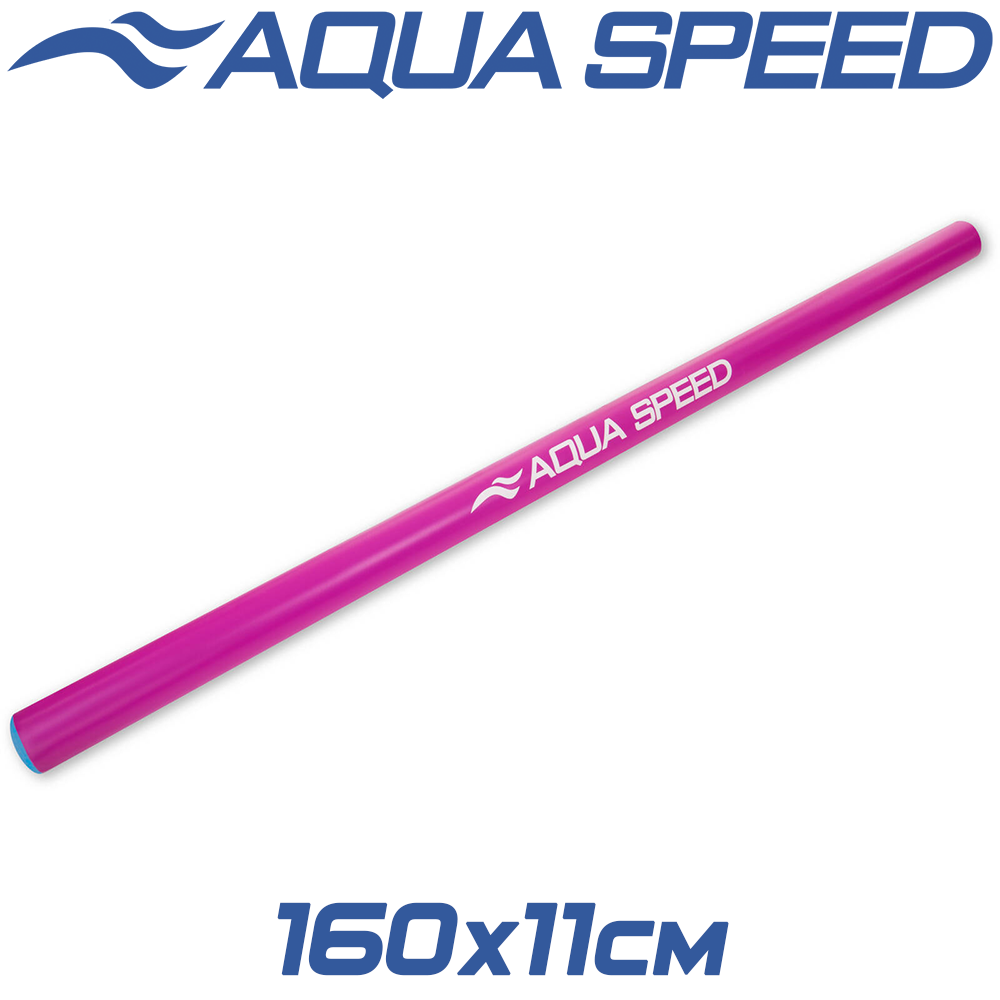 Палиця для аквафітнесу нудл для басейну аквапалиця для плавання надувна Aqua Speed Pool Noodle Pink (160 см)