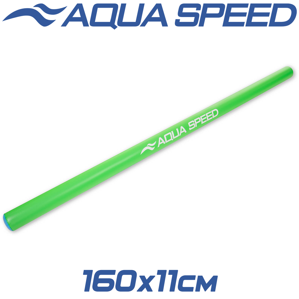 Палка для аквафитнеса нудл для бассейна аквапалка для плавания Aqua Speed Inflatable Pool Noodle Green (160см) - фото 1 - id-p2150571012