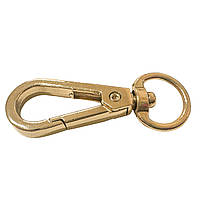 Карабін для сумок золото під ремінець 10 мм Висота 50 мм