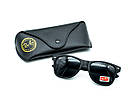 Окуляри Ray Ban Wayfarer Dark Black матові, фото 7