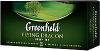 Чай китайский зеленый в пакетиках 25 шт Flying Dragon Greenfield