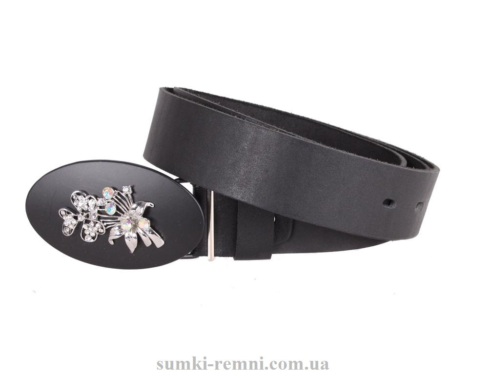 Жіночий ремінь з натуральної шкіри blx90453 чорний, фото 1