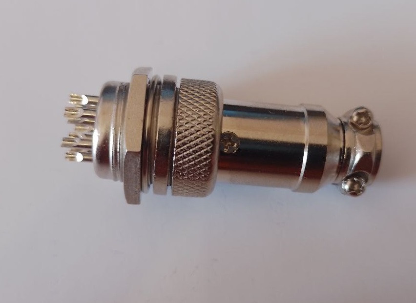 Роз'єм циліндричний GX16 9P (пара — тато +ма) 9pin, фото 1