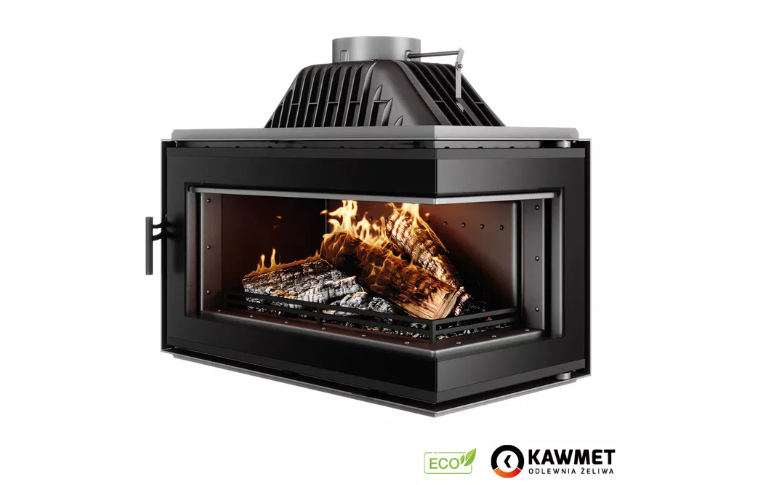 Камінна топка KAWMET W16 PB Black (13.5 kW) ECO