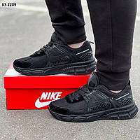 Кросівки чоловічі чорні шкіра + текстиль 40 41 42 Nike Vomero 5 Black