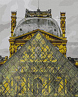 Рисование по номерам Пирамида Лувра 40х50 Картины в цифрах Картина-раскраска по номерам Brushme BS52517