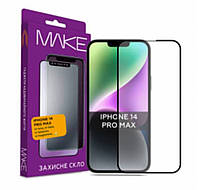 Захисне скло MAKE Full Cover Full Glue Apple iPhone 14 Pro Max