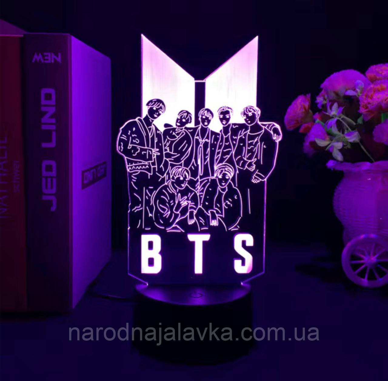 Нічник BTS. Для справжніх фанатів БТС.