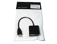 Адаптер HDMI (M) - VGA (F), STLab, Black, 20 см (U-990 Pro BTC) (153952)