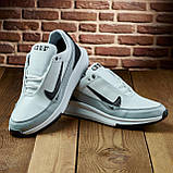 Кросівки Чоловічі Натуральна Шкіра Білі, фото 2