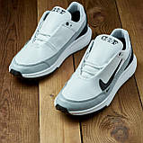 Кросівки Чоловічі Натуральна Шкіра Білі, фото 8