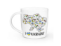 Чашка 360мл Бочка I love Ukraine 1943 в под. коробці ТМ KVARTA