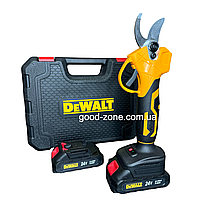 Аккумуляторный секатор DeWalt DCMPP540P1 (24V, 5AH). АКБ секатор Девольт. Электросекатор