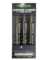 Korda Leadcore leader Lead Clip Weed / Silt 3 ps