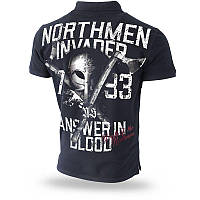 Мужская футболка поло черная Dobermans Aggressive Northmen Invider TSP202BK (M) доберман агрессив