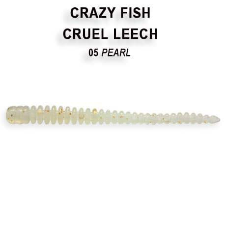 Їстівна силіконова приманка Crazy Fish Cruel leech 2.2" 8-55-5-1 аніс