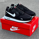 Кросівки чоловічі чорно-білі замш-текстиль 40 41 Nike Air Zoom Black and White, фото 7