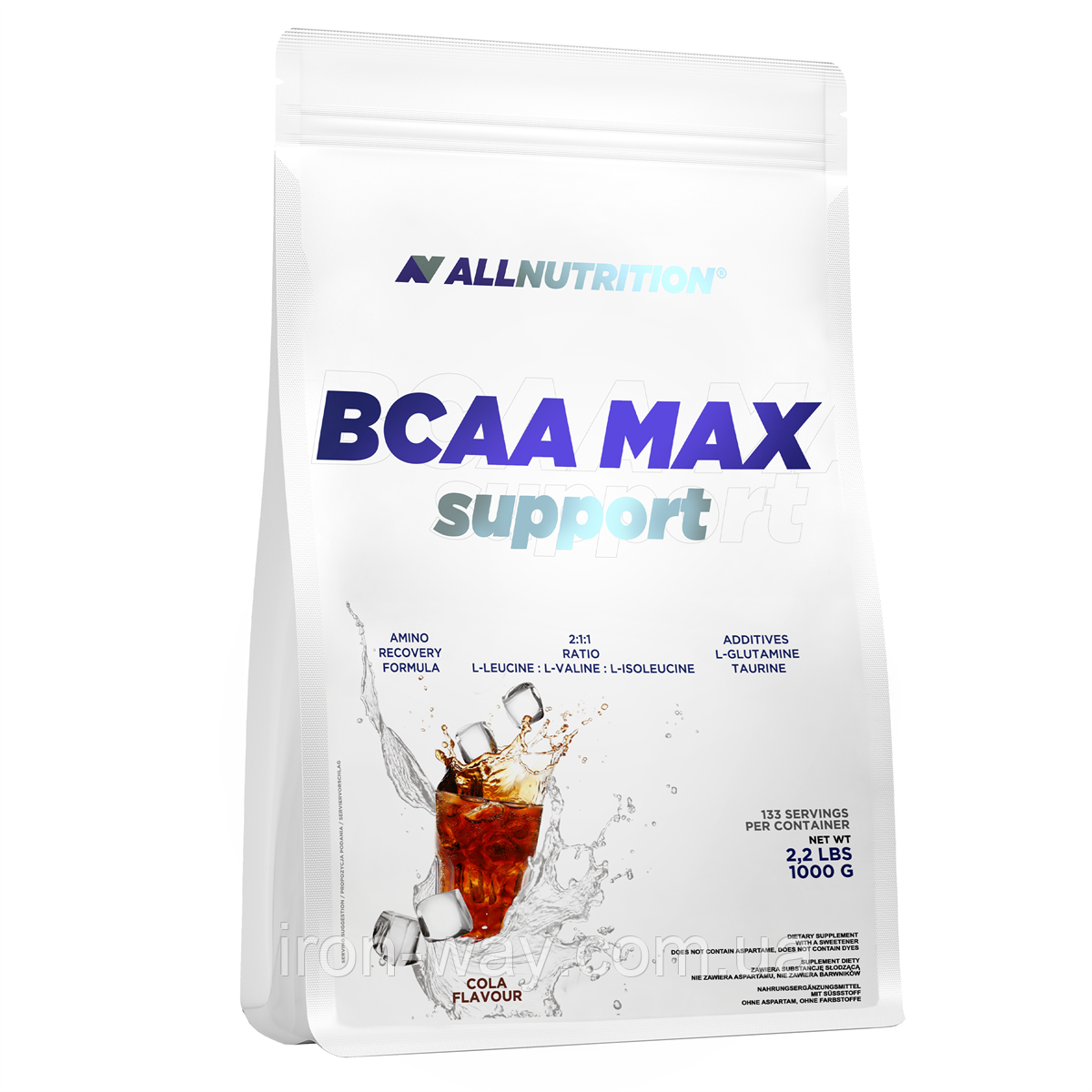 AllNutrition BCAA MAX Support 1000 g Кола