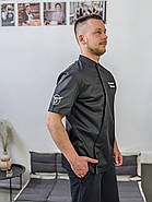 Кітель з вашим Логотипом Hobart 160 Чорний/Білий, фото 2