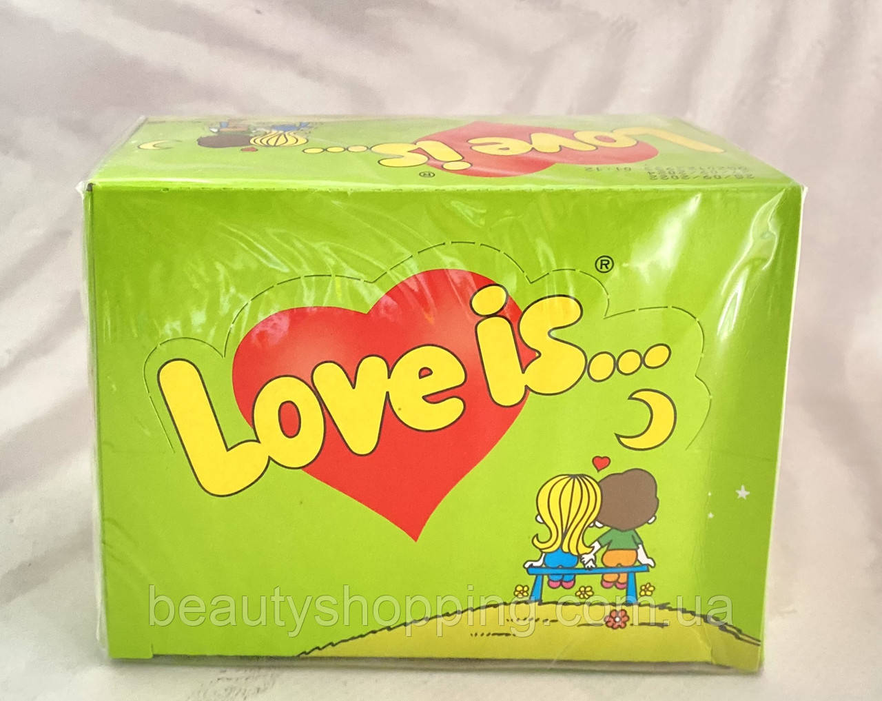 Love is жувальна гумка зі смаком яблука і лимона 100 шт
