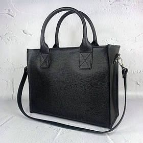 Сумка жіноча "НОВА" натуральна шкіра,чорна "Портофіно"