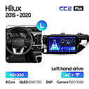 Штатна магнітола TEYES CC2Plus Toyota Hilux Pick Up (2015 - 2024) Android 10, фото 4