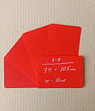 Цінники крейдяні формату А7 10 (шт/уп) червоні, фото 3