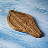 Дерев'яна тарілка для подачі хачапурі по-аджарськи "Сенакі" ясень 42х20х2 см, фото 3
