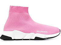 Женские высокие кроссовки Balenciaga Speed Trainer Pink