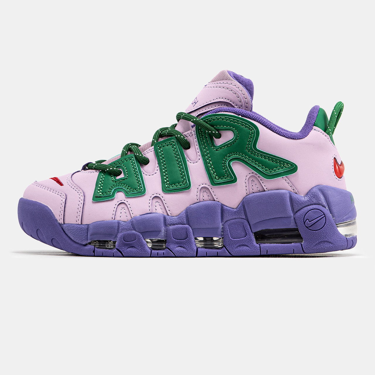 Жіночі Кросівки Nike Air More Uptempo x AMBUSH Pink Green / Найк Аїр Мор Аптемпо Амбуш