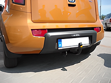 Фаркоп Kia Soul 2008-2014 (Кіа Соул) польський, без підрізу бампера, фото 3
