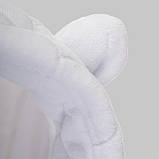 Дитячий демісезонний велюровий комбінезон Зефір Білий, 56-62, фото 4