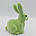 Великодня фігура кролик флок м'ятний H15см, фото 2