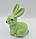 Великодня фігура кролик флок м'ятний H15см, фото 3