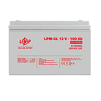 Акумуляторна батарея гелева LPM-GL 12V 100 Ah (328 x 173 x 232)
