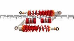 Амортизатори   (пара) для мопеда  Delta   340mm, газомасляні   (червоні) "  KOMATCU "