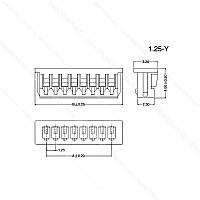 Кабель з роз'ємом Micro JST-PH 1.25-9Y