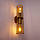 Бра під дві лампи Е27 MSK Electric Malta настінний світильник у стилі лофт MR 1040 GD, фото 2