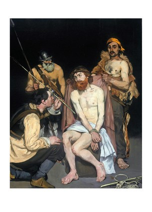 Листівка Edouard Manet - Jesus Mocked by the Soldiers, 1865, фото 1