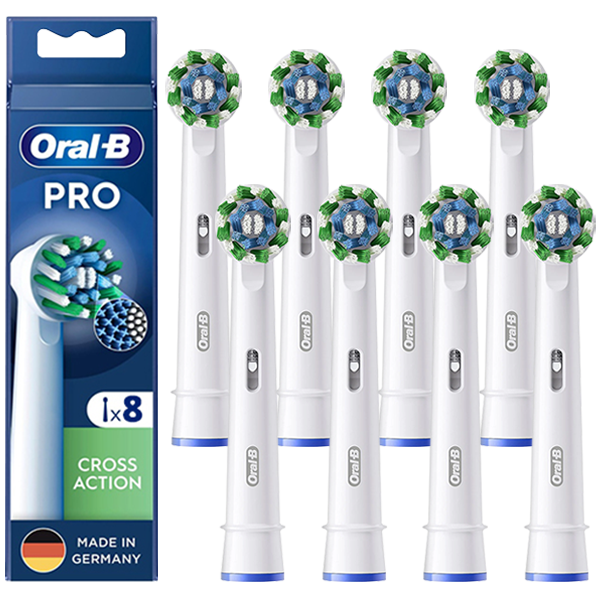 Насадки на зубні щітки Oral-B EB50RX Pro Cross Action White (8 шт.)