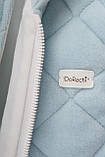Дитячий демісезонний велюровий комбінезон Зефір Блакитний, 56-62, фото 7