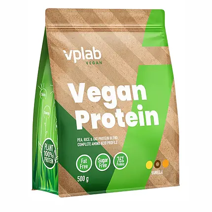 Веганський протеїн VPLab Vegan Protein 500 г, фото 1