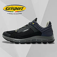 Мужские летние кроссовки Grisport текстиль (сетка) черные 44405A17 47