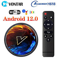 Смарт ТБ-приставка VONTAR H1 6K, 4Gb/32Gb SMART TV Андроїд 12