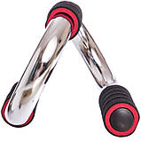 Упори для віджимань металеві PUSH-UP BAR FI-3971 11x21см, фото 3