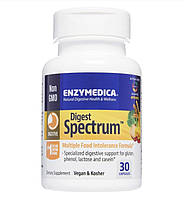 Enzymedica Digest Spectrum / Дигест Спектр для основних харчових непереносимостей 30 капсул