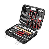 Набір інструментів для домашнього гаража, Набори ключів із різними насадками, Набір інструментів для автомобіля та дому 56ед, ELX