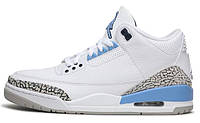 Женские кроссовки Nike Air Jordan 3 Retro White Blue