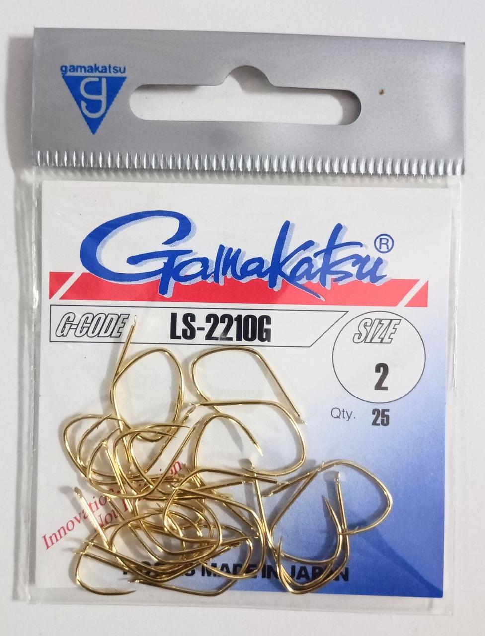 Гачок Gamakatsu LS-2210G №2 Gold 25шт.