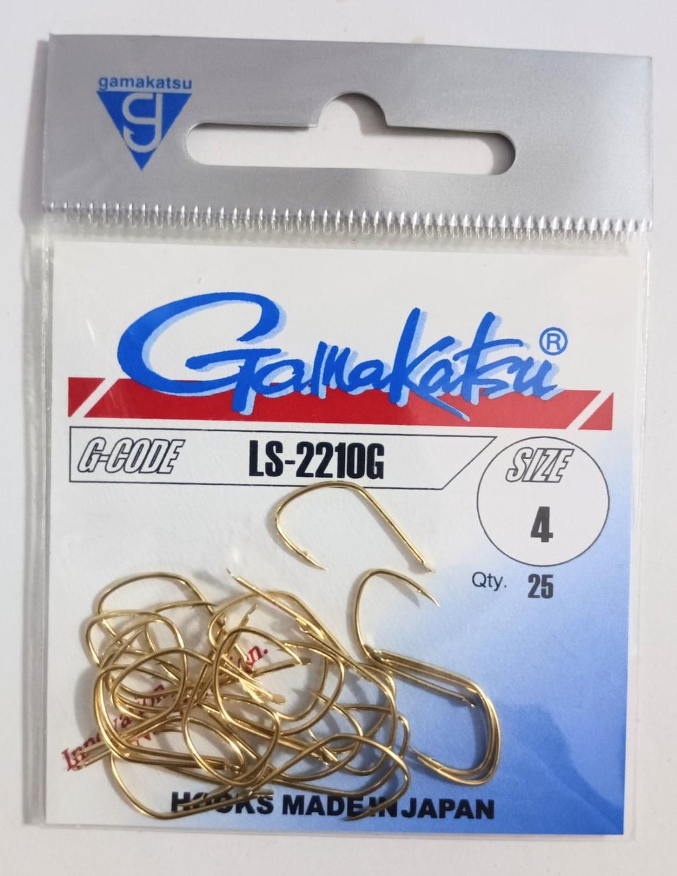 Гачок Gamakatsu LS-2210G №4 Gold 25шт.